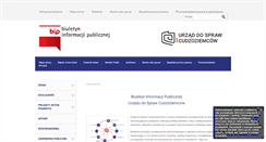 Desktop Screenshot of bip.udsc.gov.pl